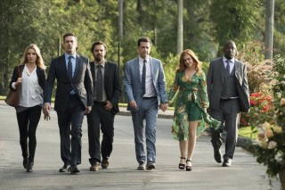 Leslie Bibb, Jon Hamm, Jake Johnson, Ed Helms, Isla Fisher en Hannibal Buress in Tag