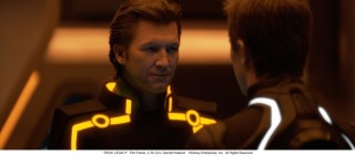 Jeff Bridges en Garrett Hedlund in Tron: Legacy