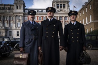 Matthew Macfadyen, Colin Firth en Johnny Flynn in Operation Mincemeat