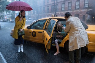 Rebecca Hall, Elle Fanning en Jude Law in A Rainy Day in New York