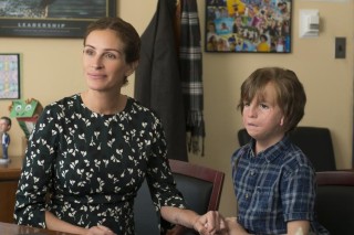 Julia Roberts en Jacob Tremblay in Wonder