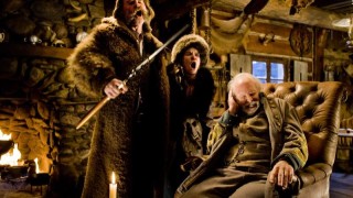 Kurt Russell, Jennifer Jason Leigh en Bruce Dern in The Hateful Eight