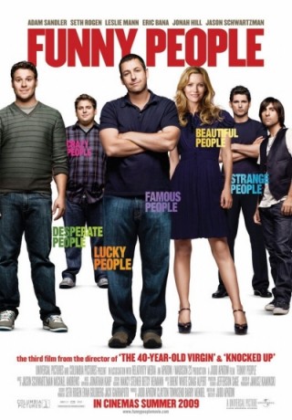 Eric Bana, Jonah Hill, Leslie Mann, Seth Rogen, Adam Sandler en Jason Schwartzman in Funny People