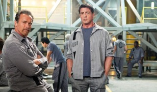 Arnold Schwarzenegger en Sylvester Stallone in Escape Plan