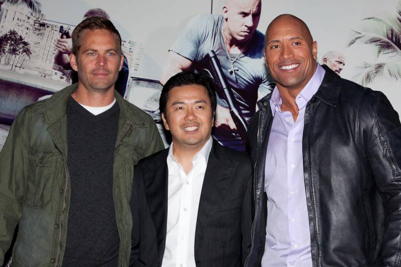 Paul Walker, Justin Lin en Dwayne Johnson (c) Arjo Frank/Biosagenda.nl