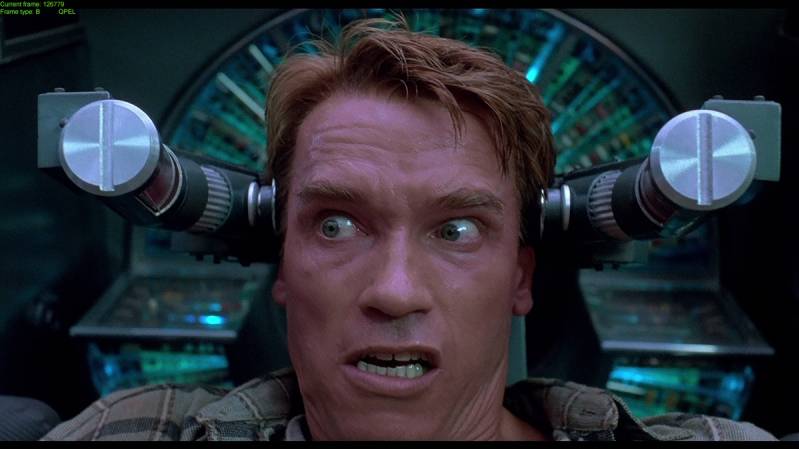 Still uit de originele film met Arnold Schwarzenegger in de hoofdrol
