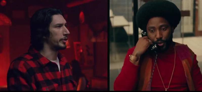 Adam Driver en John David Washington in BlacKkKlansman (c) 2018