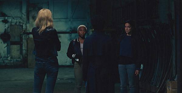 Elizabeth Debicki, Cynthia Erivo, Viola Davis en Michelle Rodriguez in 'Widows' (c) 2018 Twentieth Century Fox Film Corporation.