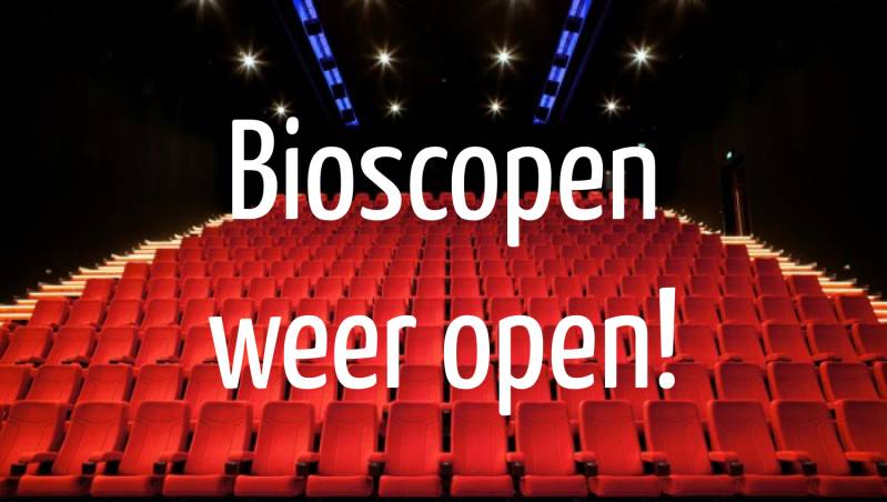 Bioscopen weer open per 5 juni