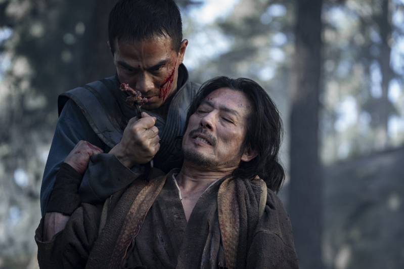 Hiroyuki Sanada en Joe Taslim in Mortal Kombat (2021)
