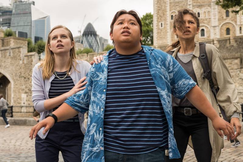 Angourie Rice, Jacob Batalon en Zendaya in Spider-Man- Far from Home