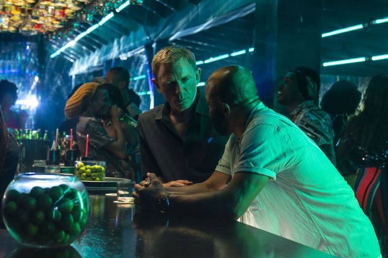 Daniel Craig en Jeffrey Wright in No Time to Die